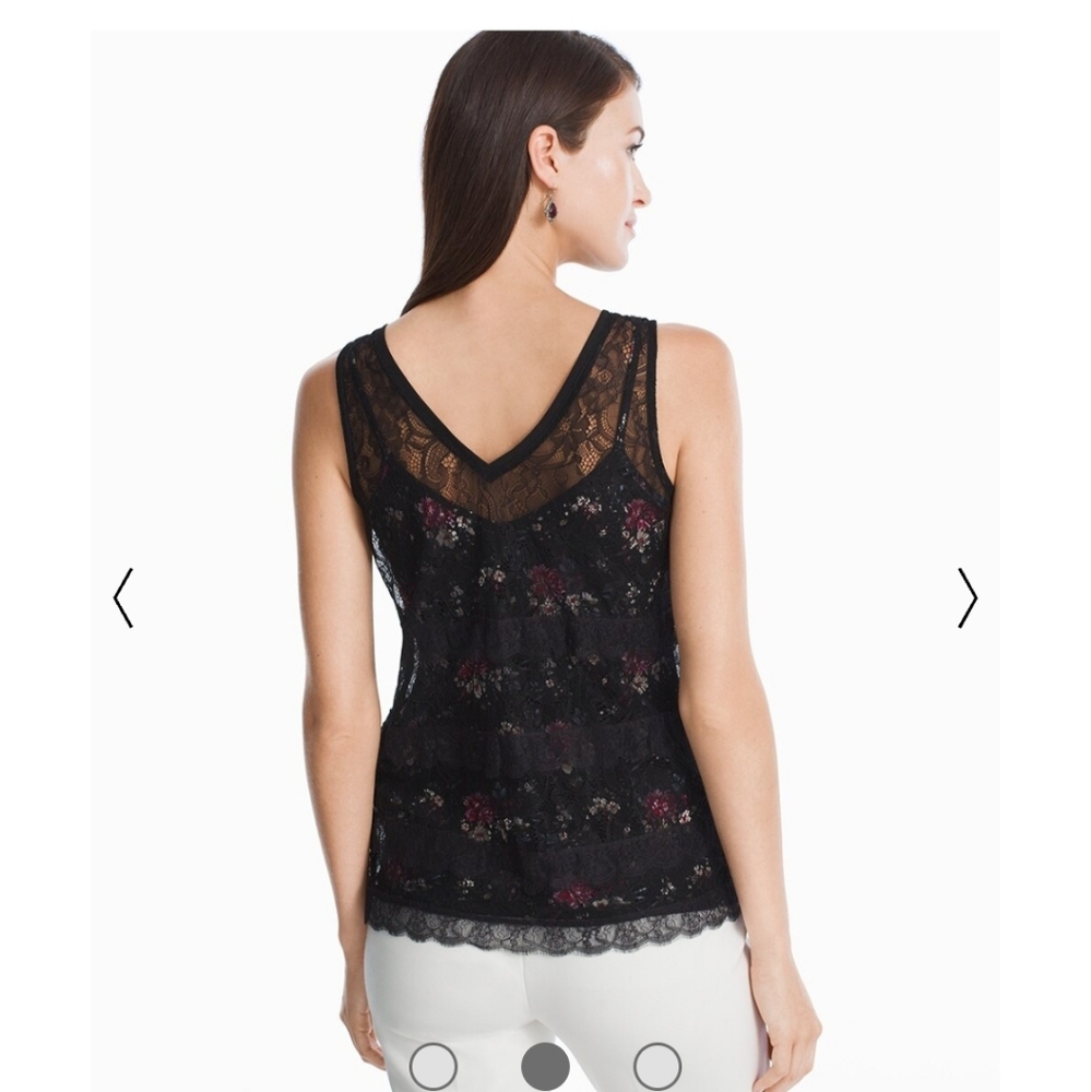 WHBM Lace Shell Top - Picture 2 of 10
